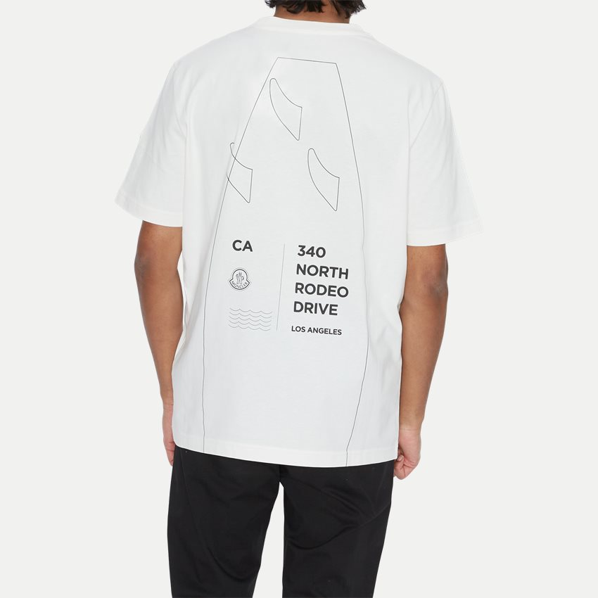 Moncler T-shirts 8C00043 89AJS OFF WHITE